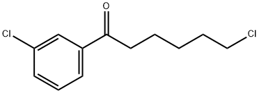 6-氯-1-(3-氯苯基)己-1-酮 结构式