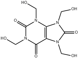 7,9-Dihydro-1,3,7,9-tetrakis(hydroxymethyl)-1H-purine-2,6,8(3H)-trione 结构式