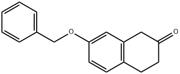 3,4-二氢-7-(苯甲氧基)-2(1H)-萘酮 结构式