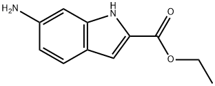 6-氨基-1H-2-吲哚甲酸乙酯 结构式