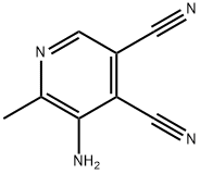 3,4-Pyridinedicarbonitrile,  5-amino-6-methyl- 结构式