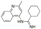 N-((环己基氨亚基)亚甲基)-2-甲基喹啉-4-胺 结构式