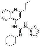 2-cyclohexyl-3-(2-propylquinolin-4-yl)-1-(1,3-thiazol-2-yl)guanidine 结构式