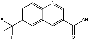6-(三氟甲基)3-喹啉羧酸 结构式
