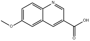 6-甲氧基喹啉-3-甲酸 结构式