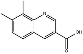 7,8-DIMETHYLQUINOLINE-3-CARBOXYLIC ACID 结构式