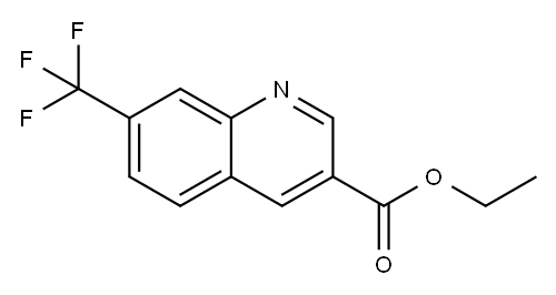 7-三氟甲基喹啉-3-甲酸乙酯 结构式