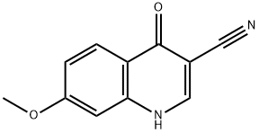 3-Quinolinecarbonitrile, 1,4-dihydro-7-Methoxy-4-oxo- 结构式