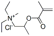 diethylmethyl[2-[(2-methyl-1-oxoallyl)oxy]propyl]ammonium chloride 结构式