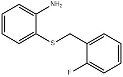 2-((2-氟苄基)硫代)苯胺 结构式