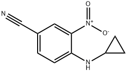 4-(环丙氨基)-3-硝基苯甲腈 结构式