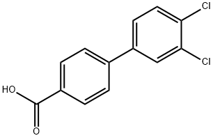 3',4'-二氯-4-联苯甲酸 结构式