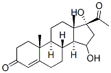 15,17-dihydroxyprogesterone 结构式