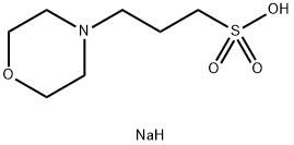3-(N-吗啉基)丙磺酸钠盐 结构式