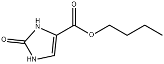 2,3-Dihydro-2-oxo-1H-imidazole-4-carboxylic acid butyl ester 结构式