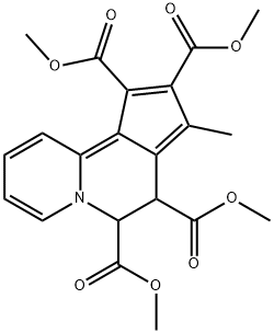 6,7-Dihydro-8-methylcyclopenta[a]quinolizine-6,7,9,10-tetracarboxylic acid tetramethyl ester 结构式