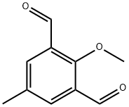 2-甲氧基-5-甲基苯-1,3-二甲醛 结构式