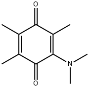 2-(Dimethylamino)-3,5,6-trimethyl-2,5-cyclohexadiene-1,4-dione 结构式