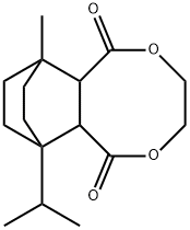 Octahydro-7-methyl-10-(1-methylethyl)-7,10-ethano-2,5-benzodioxocin-1,6-dione 结构式