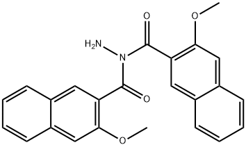 3-Methoxy-2-naphthalenecarboxylic acid 1-[(3-methoxy-2-naphthalenyl)carbonyl] hydrazide 结构式