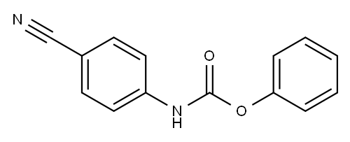 苯基-N-(4-氰基苯基)氨基甲酸酯 结构式