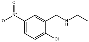 2- ((N-乙氨基)甲基)-4-硝基苯酚 结构式