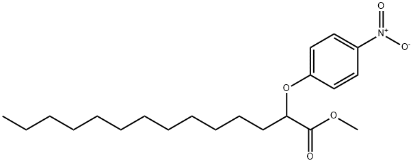 methyl 2-(p-nitrophenoxy)tetradecanoate 结构式