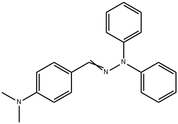 4-(二甲氨基)苯甲醛二苯基腙 结构式