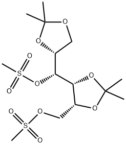 METHANESULFONIC ACID (4S,5S)-5-[(S)-((R)-2,2-DIMETHYL-[1,3]DIOXOLAN-4-YL)-METHANESULFONYLOXY-METHYL]-2,2-DIMETHYL-[1,3]DIOXOLAN-4-YLMETHYL ESTER 结构式