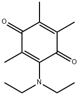 2-(Diethylamino)-3,5,6-trimethyl-2,5-cyclohexadiene-1,4-dione 结构式
