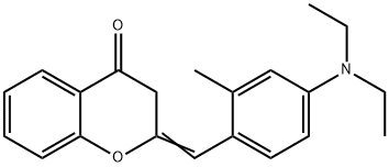 2-[[4-(Diethylamino)-2-methylphenyl]methylene]-2,3-dihydro-4H-1-benzopyran-4-one 结构式