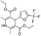 1,4-Dihydro-2,6-dimethyl-4-(5-trifluoromethyl-2-furyl)-3,5-pyridinedicarboxylic acid diethyl ester 结构式