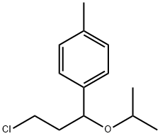 4-[3-chloro-1-(1-methylethoxy)propyl]toluene 结构式