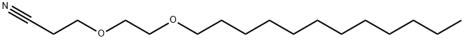 3-[2-(dodecyloxy)ethoxy]propiononitrile 结构式