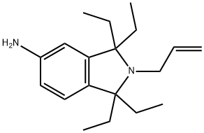1,1,3,3-tetraethyl-2-prop-2-enyl-isoindol-5-amine 结构式