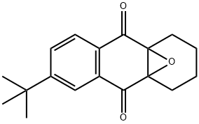 6-(1,1-Dimethylethyl)-1,2,3,4-tetrahydro-4a,9a-epoxyanthracene-9,10-dione 结构式