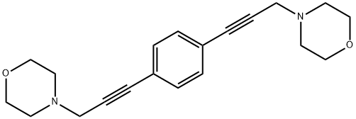 1,4-BIS(3-MORPHOLINOPROP-1-YNYL)BENZENE 结构式