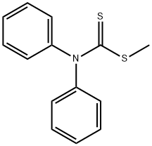 Methyldiphenylcarbamodithioate 结构式