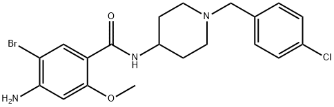 溴氯必利 结构式