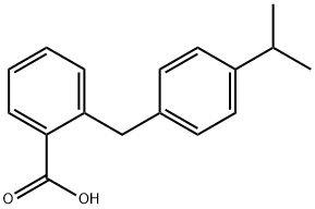 2-[[4-(1-Methylethyl)phenyl]methyl]benzoic acid 结构式