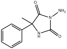 3-氨基-5-甲基-5-苯基咪唑烷-2,4-二酮 结构式