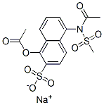 5-[Acetyl(methylsulfonyl)amino]-1-(acetyloxy)-2-naphthalenesulfonic acid sodium salt 结构式
