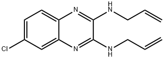 6-Chloro-N,N'-bis(2-propenyl)-2,3-quinoxalinediamine 结构式