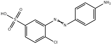 3-[(4-Aminophenyl)azo]-4-chlorobenzenesulfonic acid 结构式