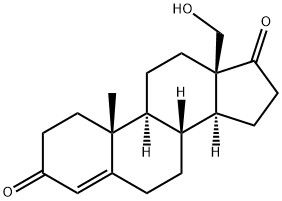 18-hydroxy-4-androstene-3,17-dione 结构式