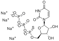 尿苷 5'-P''-[P''(S)]-硫代三磷酸酯 结构式