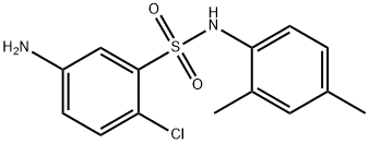 5-氨基-2-氯-N-(2,4-二甲基苯基)-苯磺酰胺 结构式