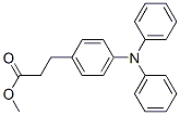 4-(Diphenylamino)benzenepropanoic acid methyl ester 结构式