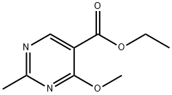 ETHYL 4-METHOXY-2-METHYLPYRIMIDINE-5-CARBOXYLATE 结构式