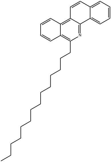 6-Tetradecylbenzo[c]phenanthridine 结构式